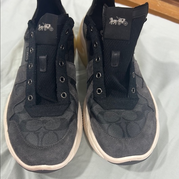 Coach Charcoal and Black Athletic Shoes - Picture 1 of 14